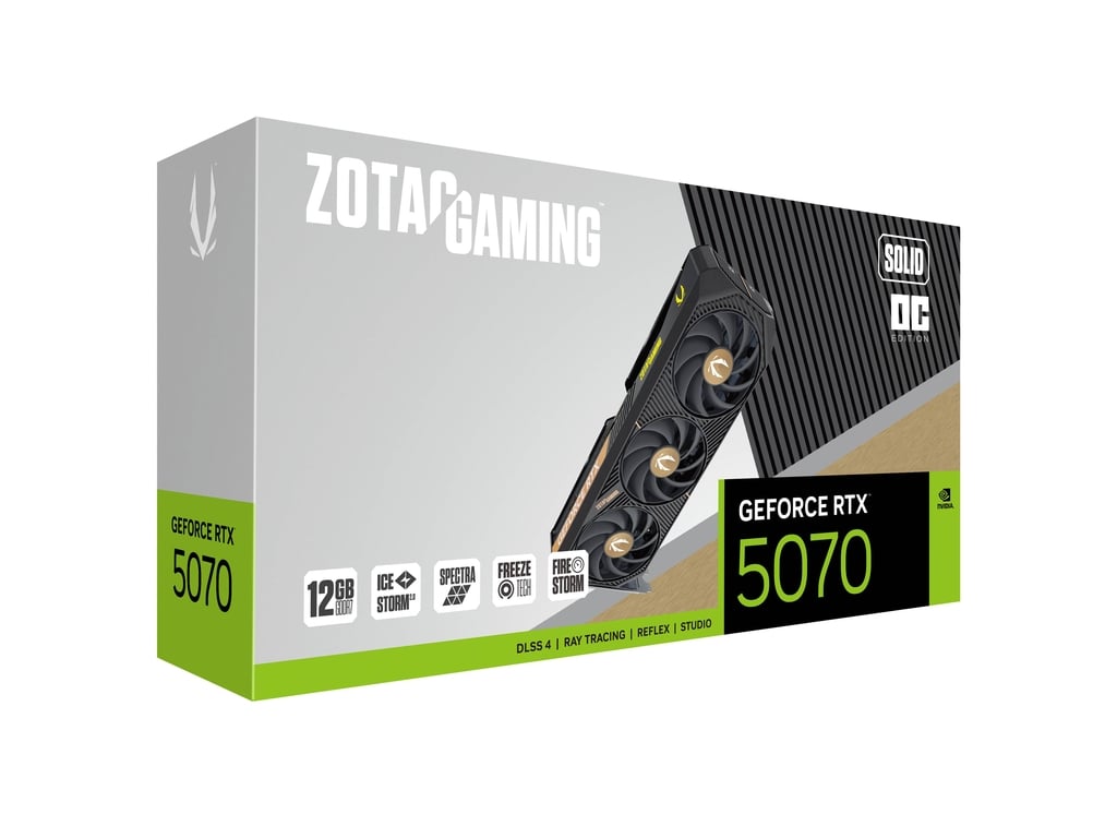 Zotac Graphic Card RTX 5070 Solid OC 12GB Zotac Graphic Card RTX 5070 Solid OC 12GB